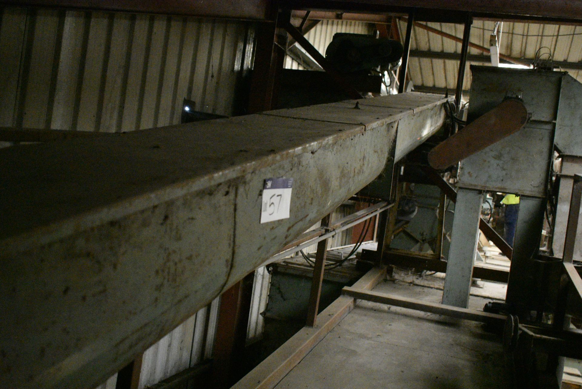 Approx. 250mm dia. Inclined Screw Conveyor, approx. 8.5m long, with electric motor drive, shaft - Image 2 of 4