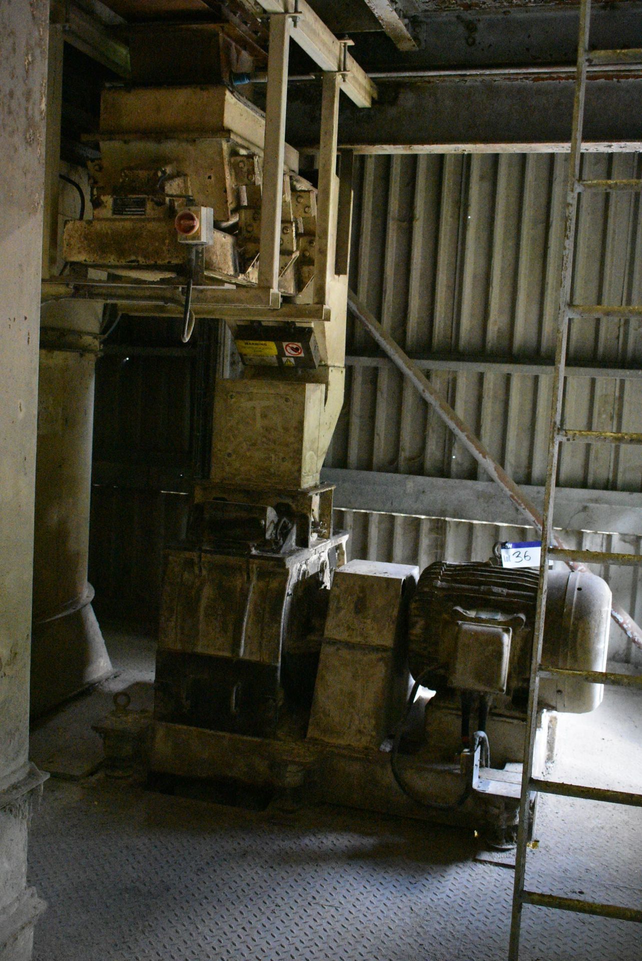 Christy and Norris X15 REVERSIBLE HAMMER MILL, fitted electric motor (understood to be frame D250S), - Image 2 of 9