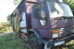 Ford Cargo 1721 Curtainside Truck, registration no. H710 SYD, date first registered 01/09/1990, 17,