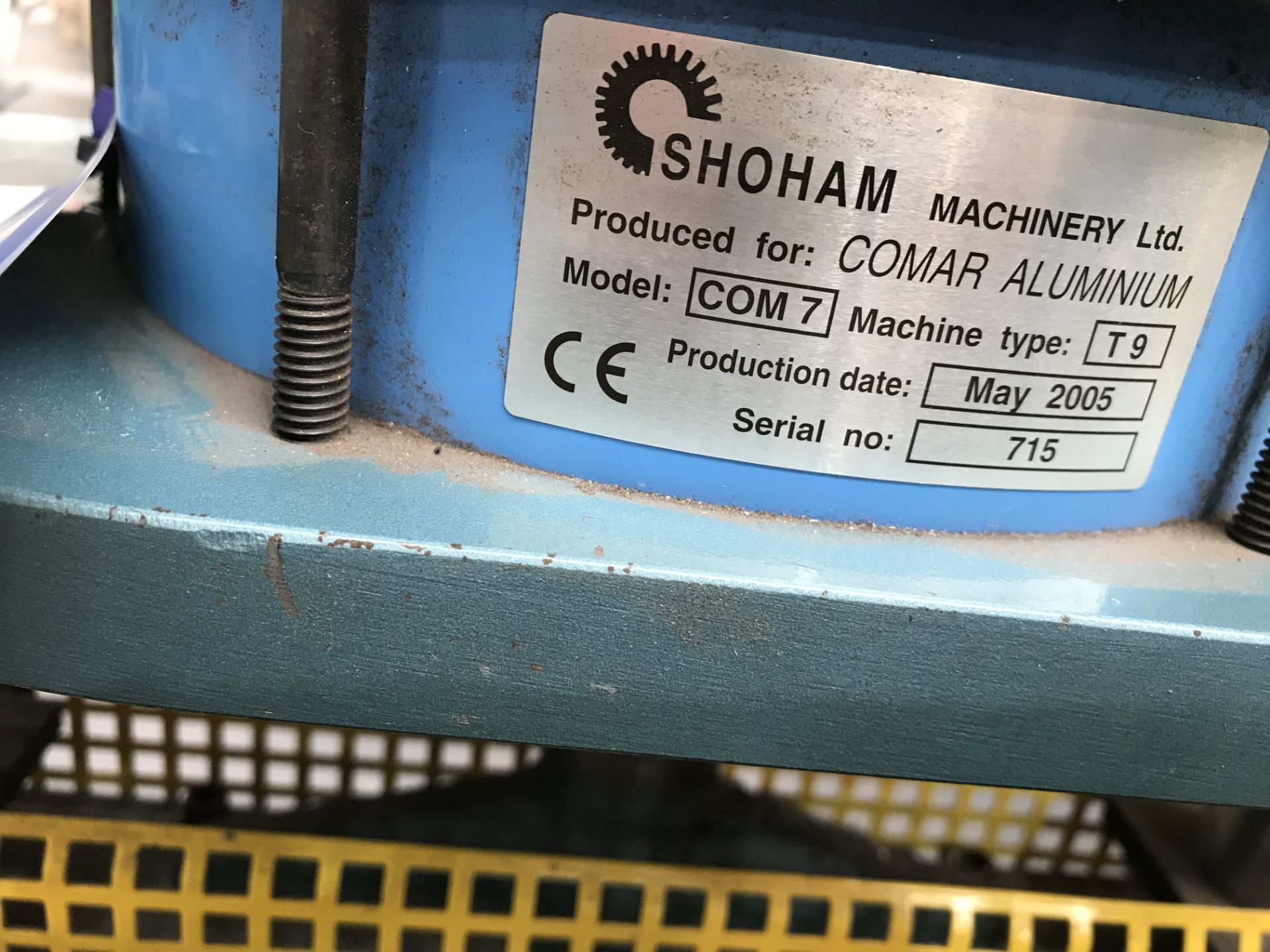 Shoham Pneumatic Punch Tool, Model COM7 Type T9, serial no. 715, year of manufacture 2005Please read - Image 2 of 2