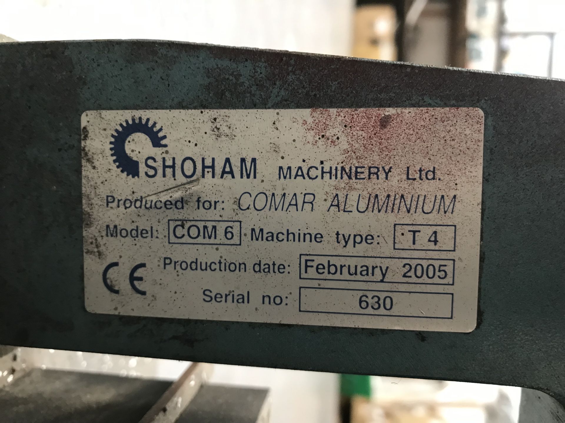 Shoham Manual Punch Tool, Model COM6 Type T4, serial no. 630, year of manufacture 2005Please read - Image 2 of 2