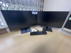 Two Acer Flat Screen Monitors, with HP docking stationPlease read the following important