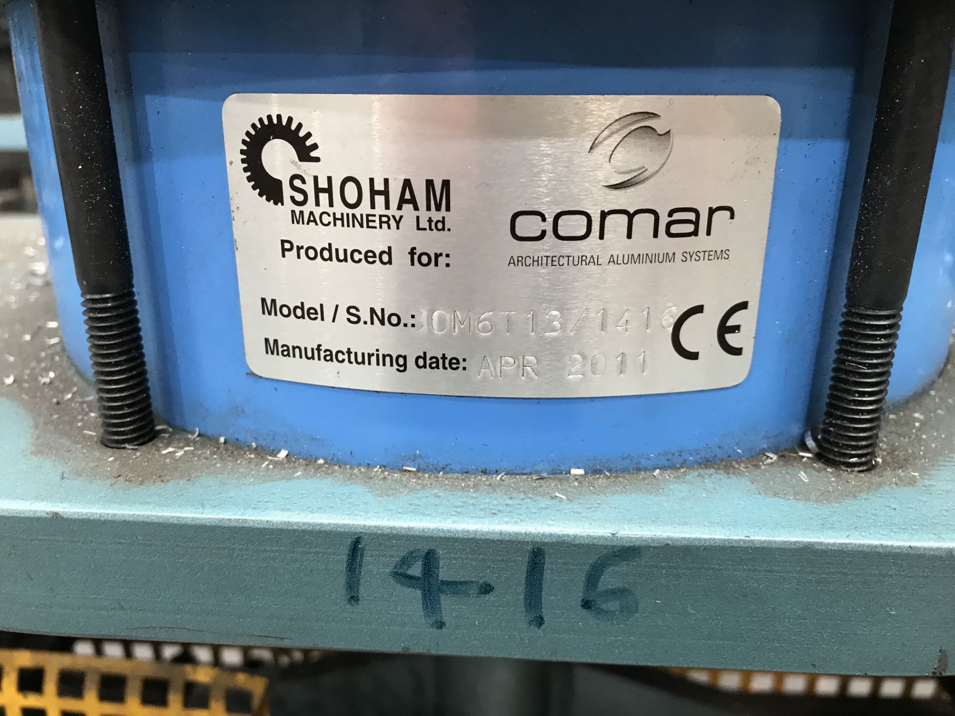 Shoham Pneumatic Punch Tool, Model COM6 Type T13, serial no. OM6T13/1416, year of manufacture - Image 2 of 2