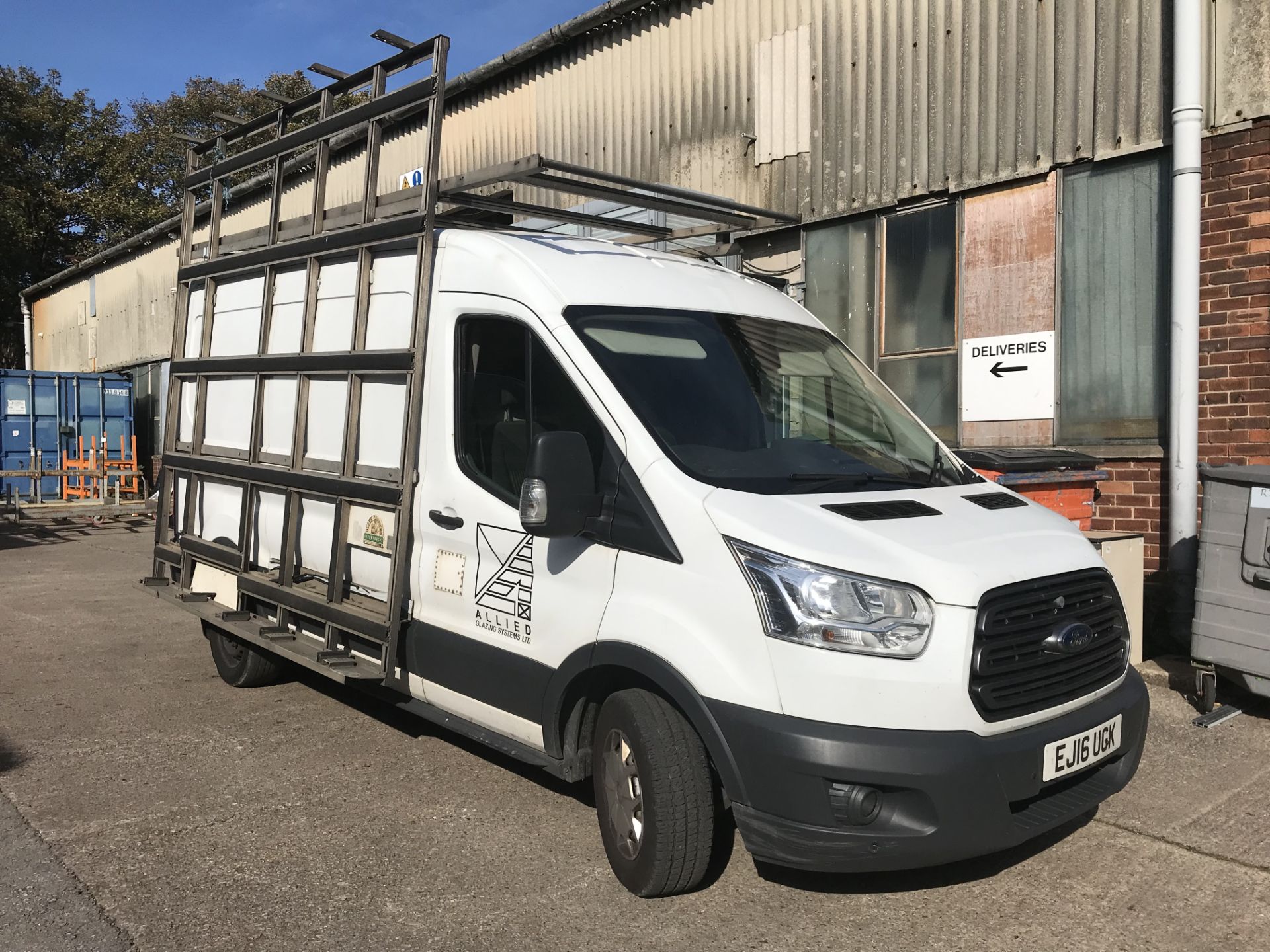 Ford Transit 290 2.2 TDCi 125ps H2 TREND VAN, with fitted glass rack, registration no. EJ16 UGK, - Image 2 of 6