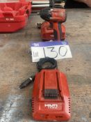 Hilti SID-22-A Impact Wrench, with two battery chargers (known to require attention)Please read