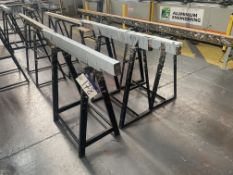 Three Steel Framed Trestles, up to approx. 1.4m widePlease read the following important notes:- ***