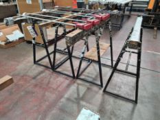 Four Steel Framed Trestles, each approx. 1.7m widePlease read the following important notes:- ***