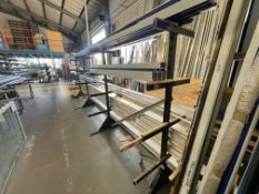 Steel Framed Double Sided Stock Rack, approx. 5.1m long (contents excluded)Please read the following