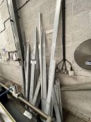 Assorted Lengths of Aluminium Glazing Profile, as set out against wallPlease read the following