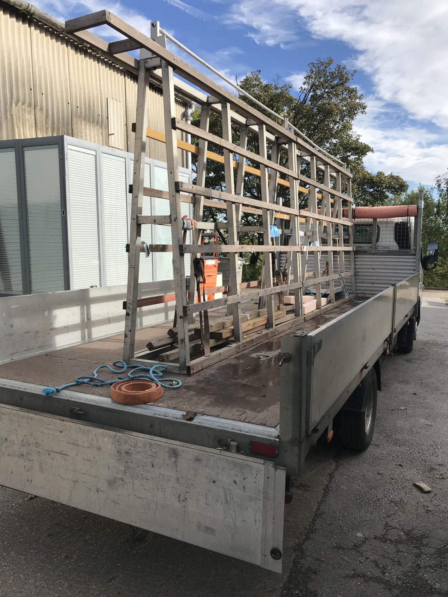 Mitsubishi Fuso Canter 3C13 Dropside Wagon, with fitted glass rack, registration no. YC65 AVU, - Image 4 of 7