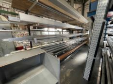 Single Sided Cantilever Framed Stock Rack, 5.6m long x 2.3m high (contents excluded)Please read