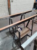 Two Steel Framed Trestles, up to approx. 1.95m widePlease read the following important notes:- ***