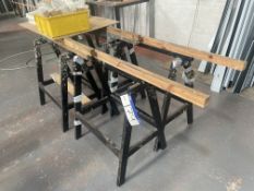 Four Steel Framed Trestles, up to approx. 1.65m widePlease read the following important notes:- ***