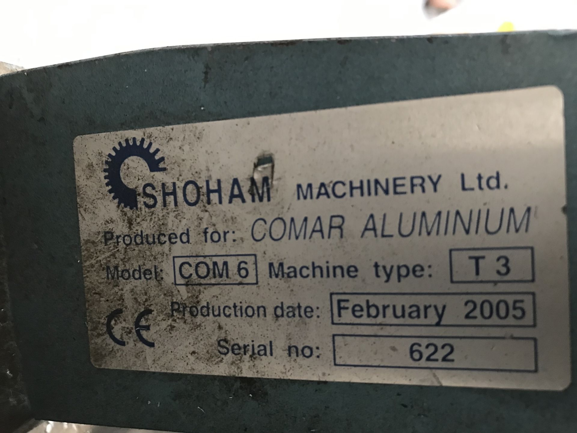 Shoham Manual Punch Tool, Model COM6 Type T3, serial no. 622, year of manufacture 2005Please read - Image 2 of 2