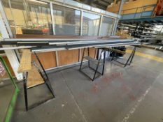 Three Steel Framed Trestles, up to approx. 1.5m widePlease read the following important notes:- ***