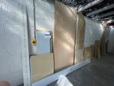 Quantity of Insulation Board, Plywood Board & OSB Board, as set out against wallPlease read the