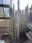 Assorted Lengths of Aluminium Glazing Profile, as set out against wallPlease read the following