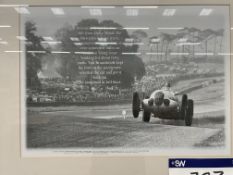 Framed Picture (from Hitler’s Grands Prix in England, Donnington 1937/ 1938 by Christopher Hilton)