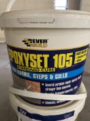 Three Drums x 4kg Ever Build Epoxyset 105 Standard Cure Repair MortarPlease read the following