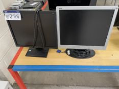 Two Acer Flat Screen MonitorsPlease read the following important notes:- ***Overseas buyers - All