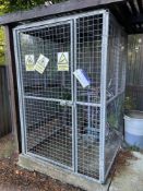 Galvanised Steel Mesh Bottle Storage Cage, approx. 1.25m x 1.2m x 1.85m highPlease read the