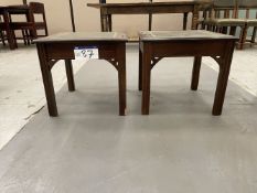 Two Occasional Tables, each approx. 510mm x 510mm, each fitted inlaid topPlease read the following