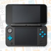Three Refurbished Nintendo 2DS XL Black & Turquoise, BrightHouse model no. G2DSXLWOA, asset no.