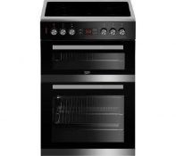 Mixed Lot of Eight Refurbished Appliances Including Beko 60CM Cooker in Steel, manufacturer’s