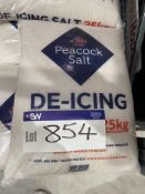 Quantity of Peacock De-icing Salt, as set out on pallet Please read the following important