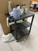 Luxor Two Tier Plastic Cleaning Trolley, approx. 700mm x 450mmPlease read the following important