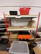 One Bay Four Tier Racking, approx. 1.5m wide *** RESERVE REMOVAL UNTIL CONTENTS CLEARED*** Please