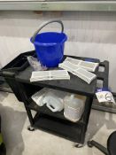 Luxor Two Tier Plastic Cleaning Trolley