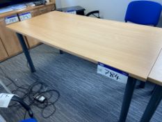 Beech Effect Meeting Table, 1.6m x 0.8mPlease read the following important notes:- All lots must