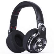 Mixed Lot of Eight Refurbished Headphones, including Monster Elements On ear, Black, manufacturer’