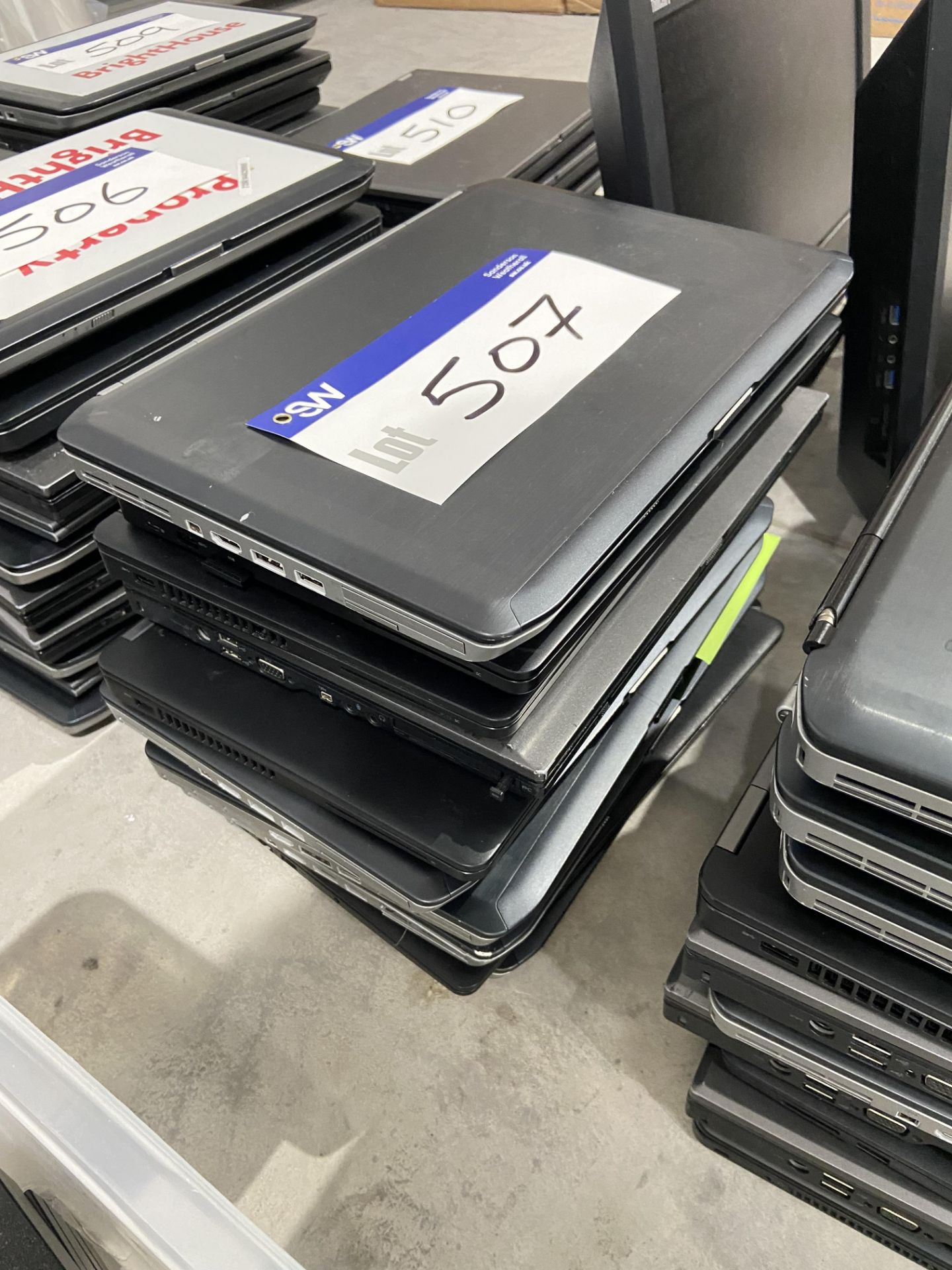 Ten Various Dell Laptops