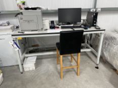 PAF Systems Adjustable Height Desk, approx. 1.8m x 800mm Please read the following important notes:-