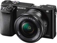Refurbished Sony A600 Camera, manufacturer’s model no. ILCE6000.BSDI.YG, asset no.