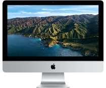 Two Refurbished Apple 21 5in. iMacs 8GB DDR4 2.67 GHz, manufacturer’s model no. MMQA2B/A, asset