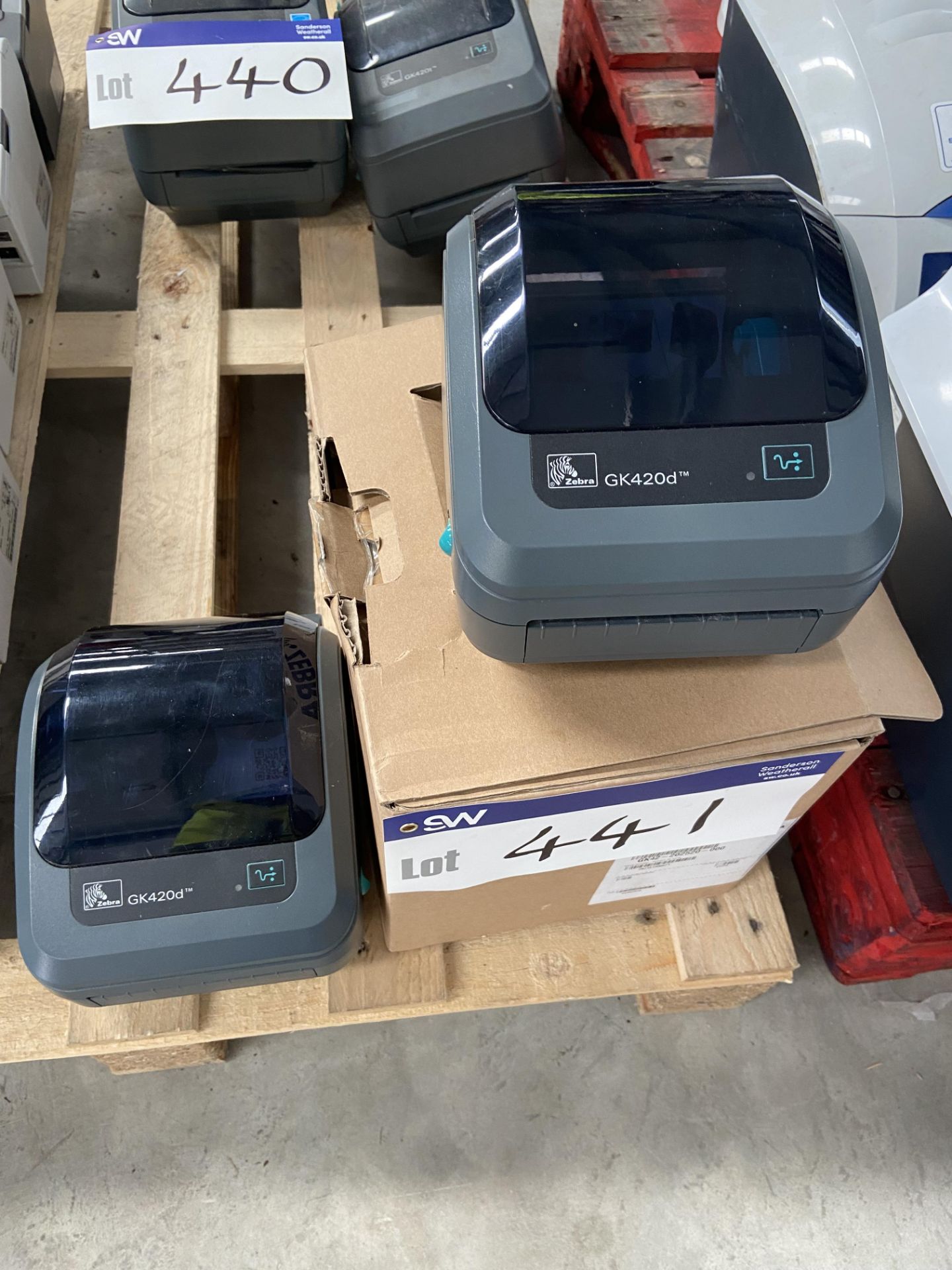 Two Zebra GK420t Label Printers