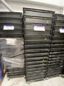 Approx. 33 Plastic Stacking Trays, with transporter trolley, each tray approx. 600mm x 400mmPlease
