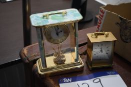 Two Mantle Clocks (note this lot is not subject to