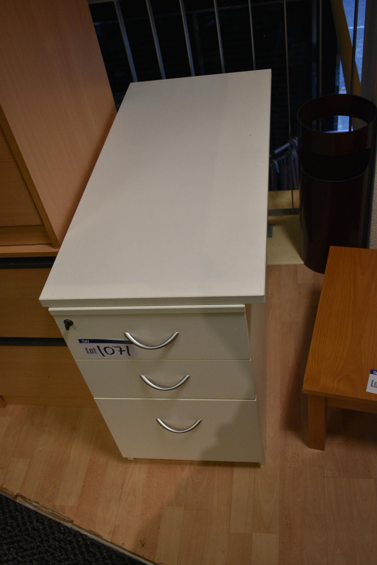 Three Drawer Pedestal (note this lot is subject to