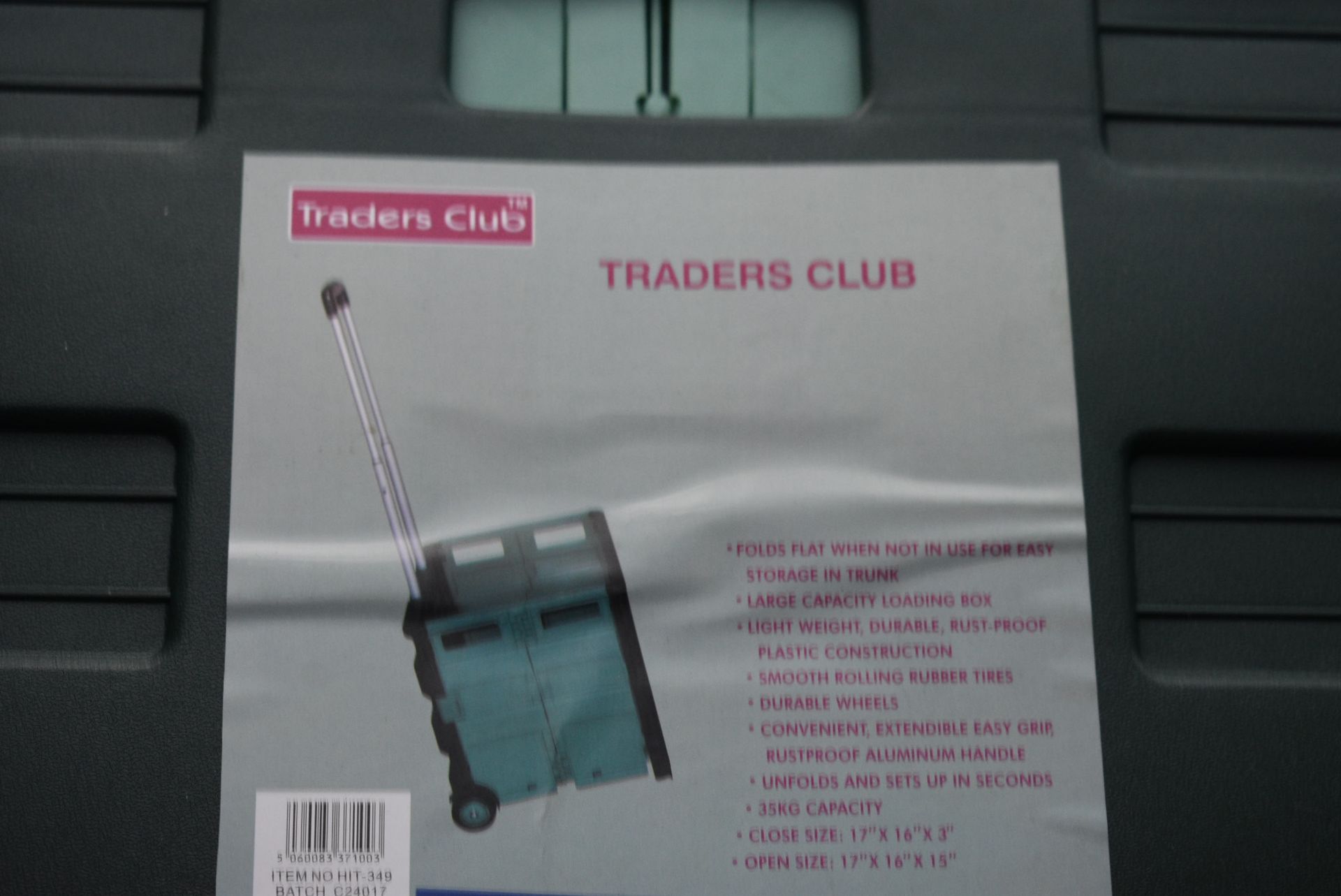 Traders Club Fold Flat Portable Box (note this lot - Image 2 of 2