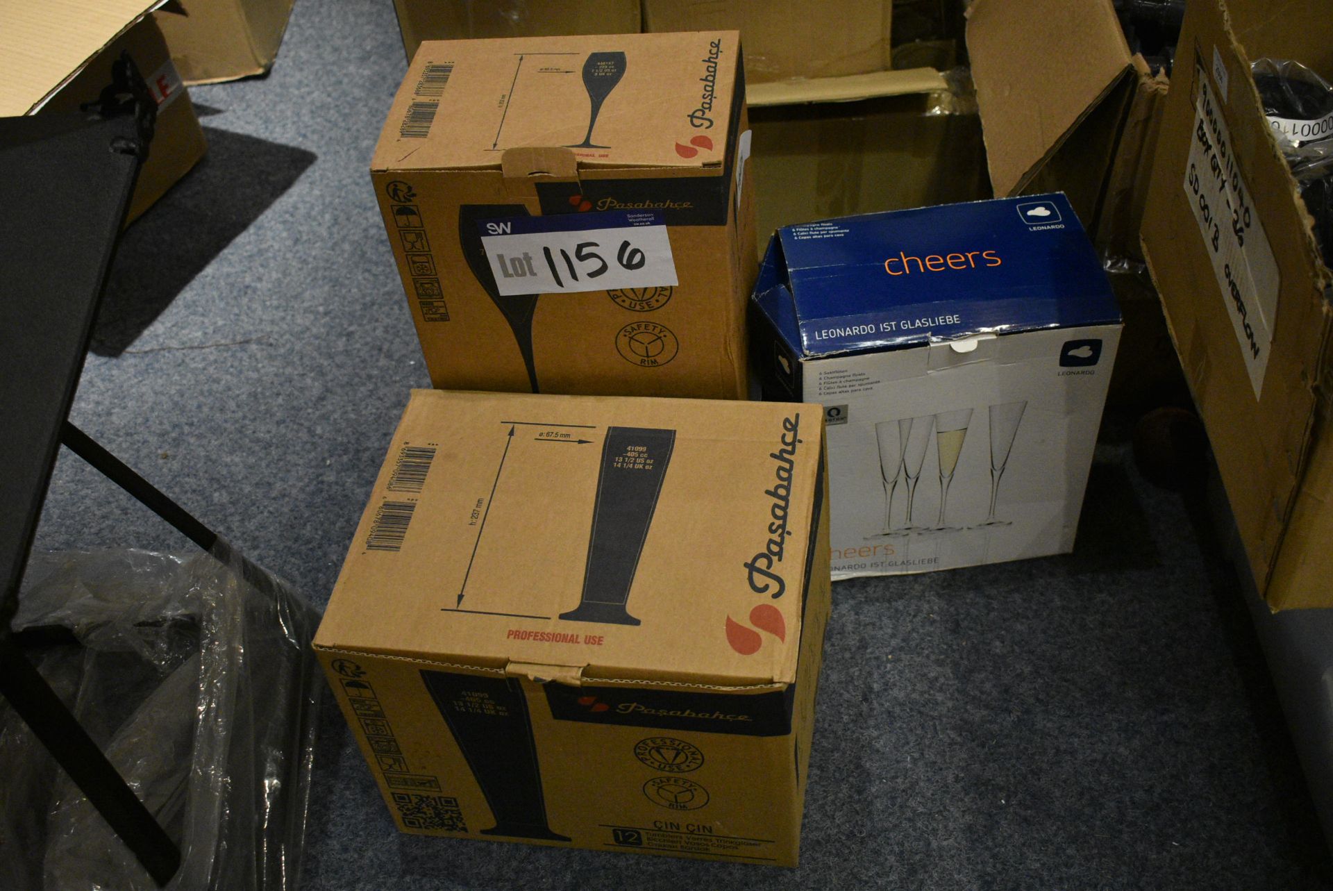 Glasses, in four boxes (note this lot is not subje