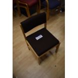 Wood Framed Fabric Upholstered Stand Chair (note t