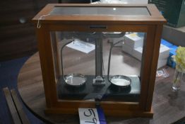 Griffin & George Wood Cased Laboratory Scales (not