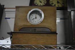 Wood Cased Time Clock (note this lot is not subjec