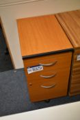 Three Drawer Pedestal (note this lot is subject to