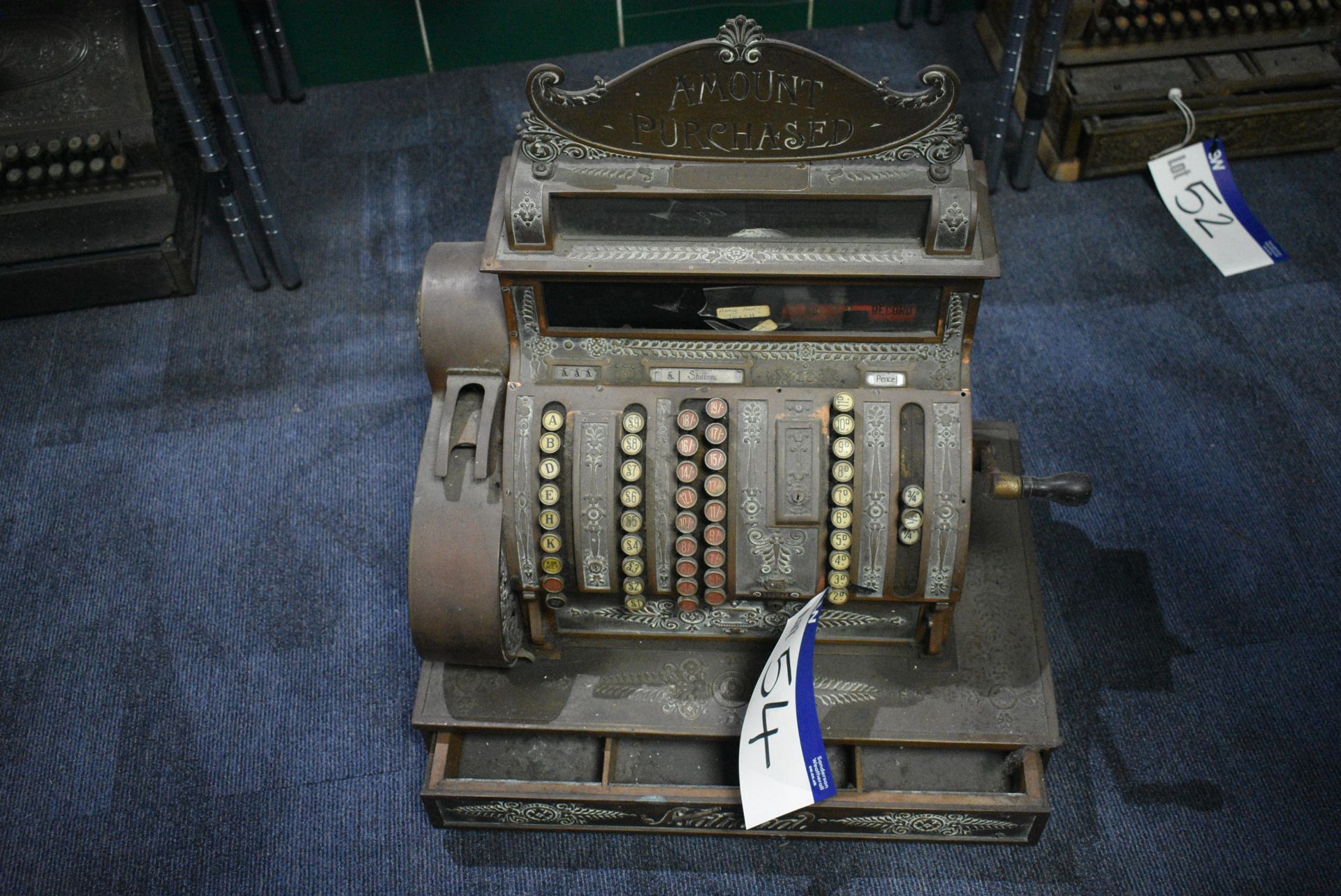 National CASH REGISTER (glass known to be damaged)