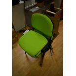 Three Fabric Upholstered Stand Chairs (note this l